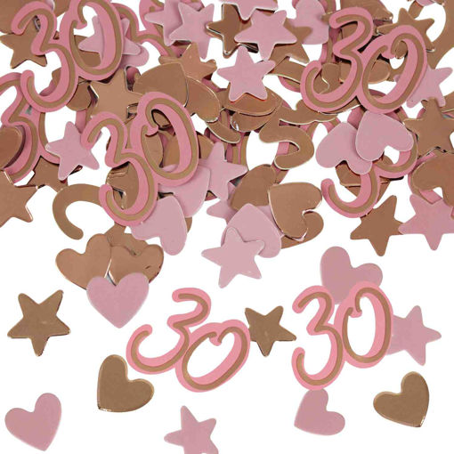 Picture of 30TH BIRTHDAY ROSE GOLD CONFETTI